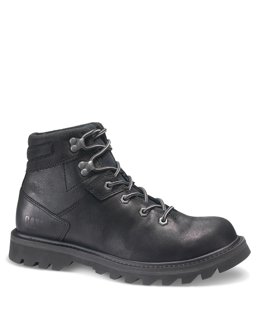 Exigent black leather lace-up boots Sale - cat