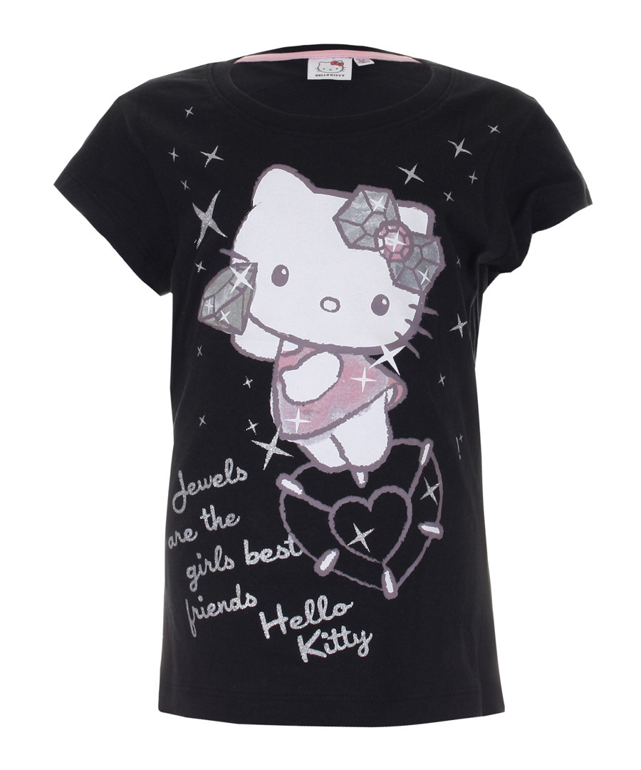 Hello Kitty black pure cotton T-shirt Sale - kids character club