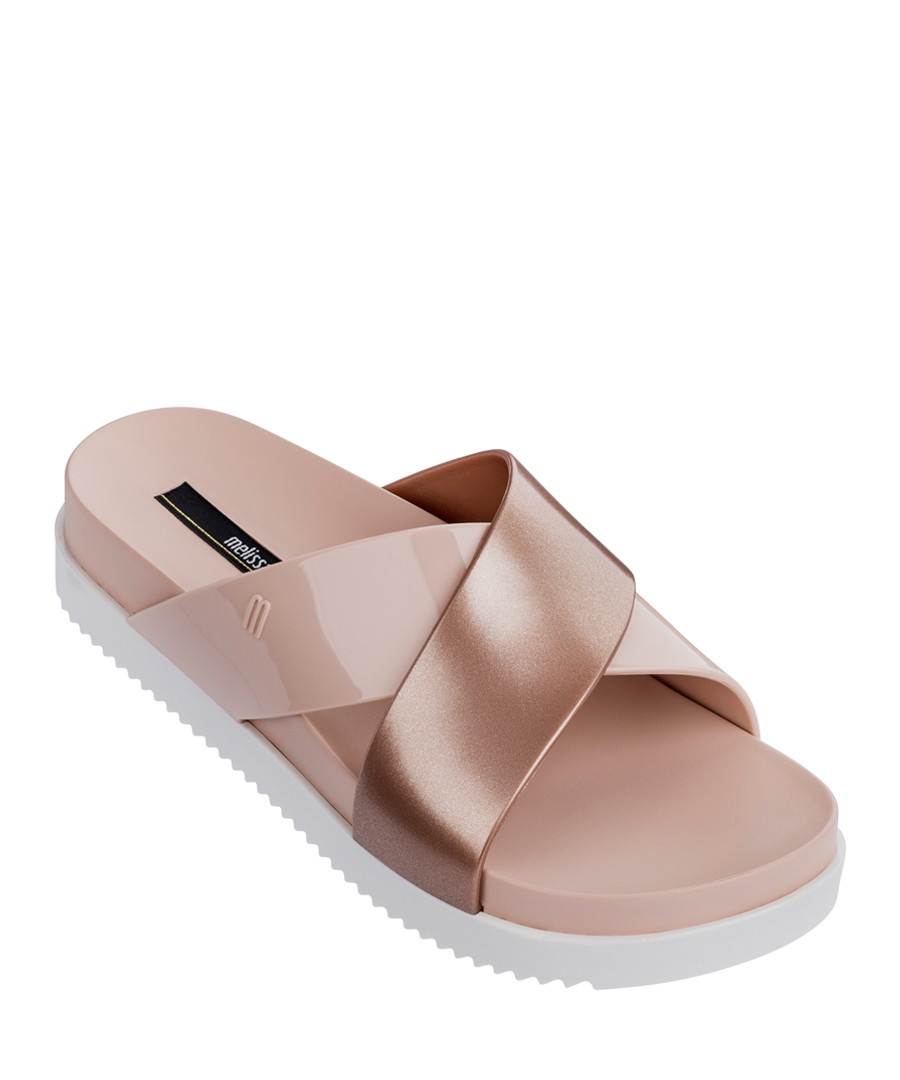 Cosmic Cross dusty pink sandals Sale - MELISSA