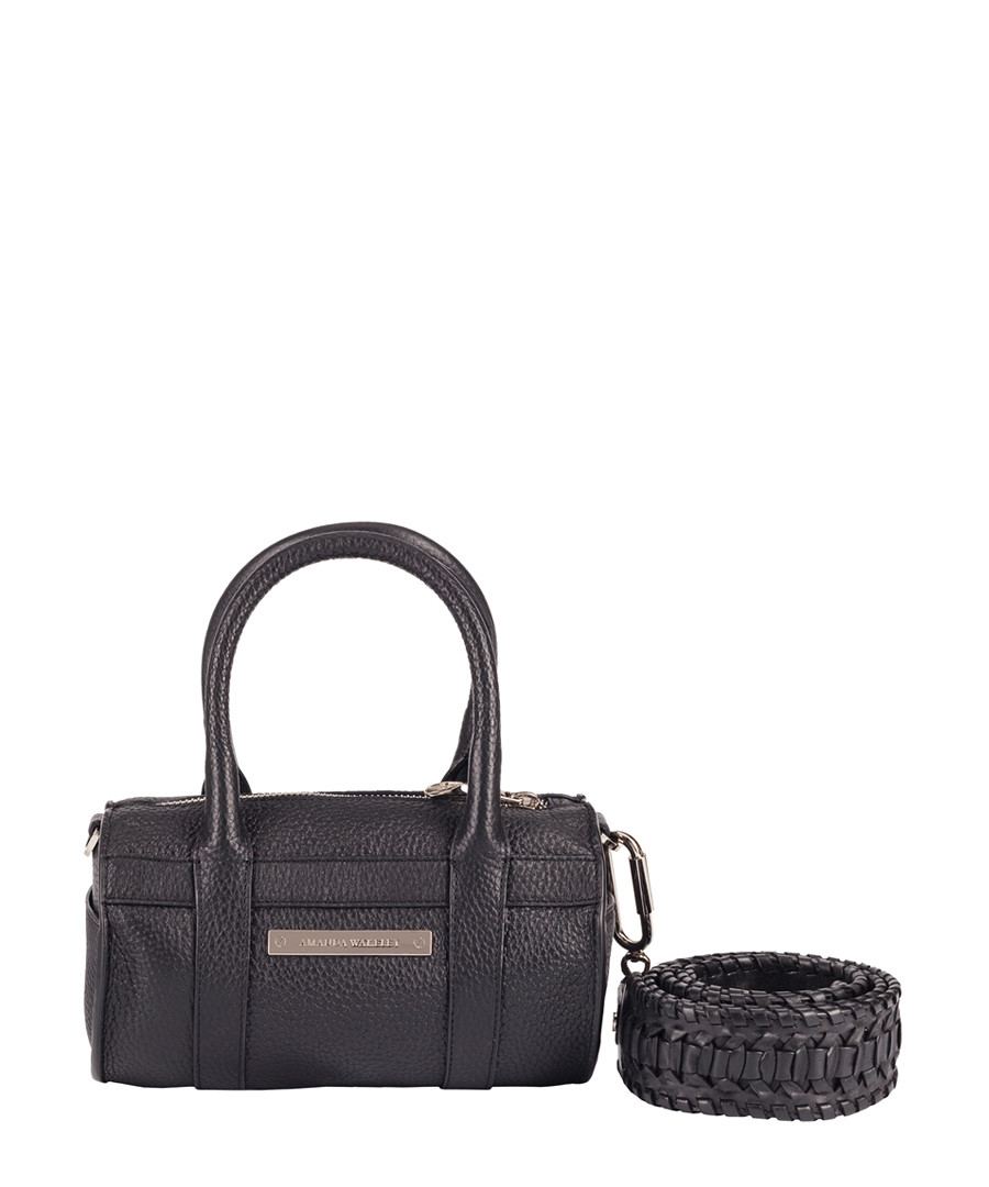Mini Hendrix black leather shoulder bag Sale - Amanda Wakeley