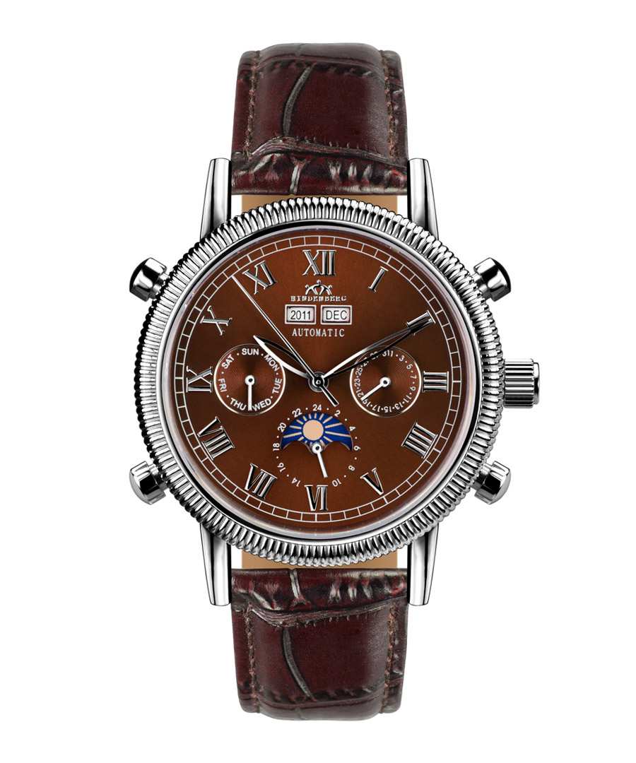Air Classic brown leather watch Sale - hindenberg