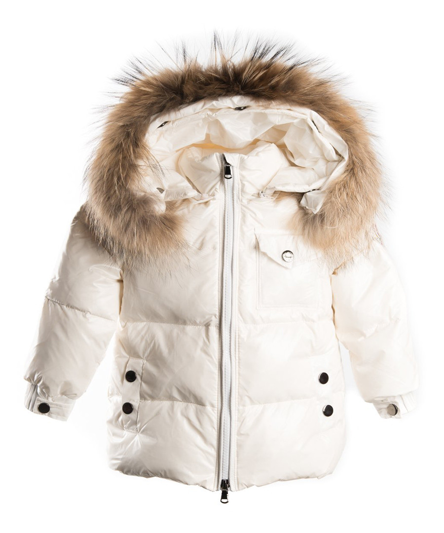 White down filled fur puffer coat Sale - LOOK LIKE COOL