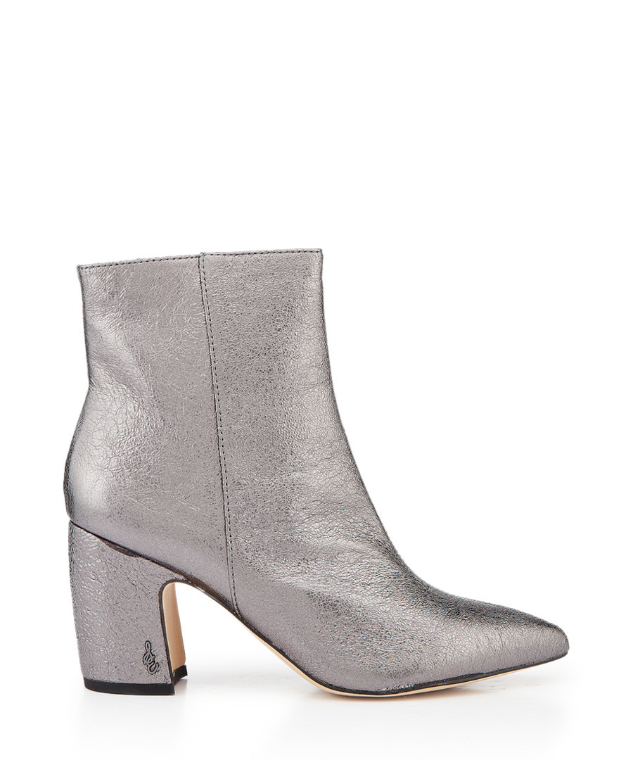 Hilty dark pewter heeled ankle boots Sale - Sam Edelman