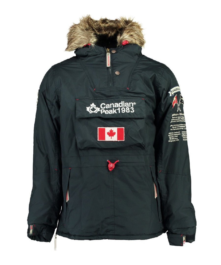 Banotiko navy pocket flag parka jacket Sale - Canadian Peak