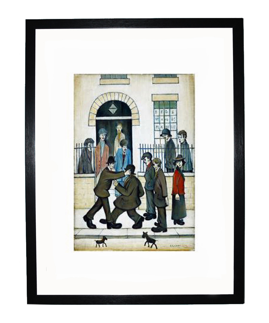 A Fight framed print 280x360mm Sale - L S Lowry
