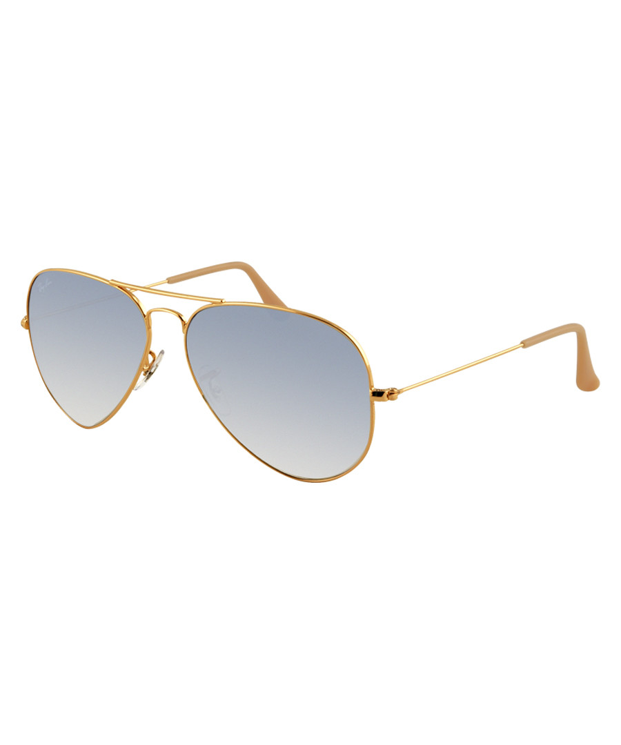 Gold-tone & blue aviator sunglasses Sale - Ray Ban