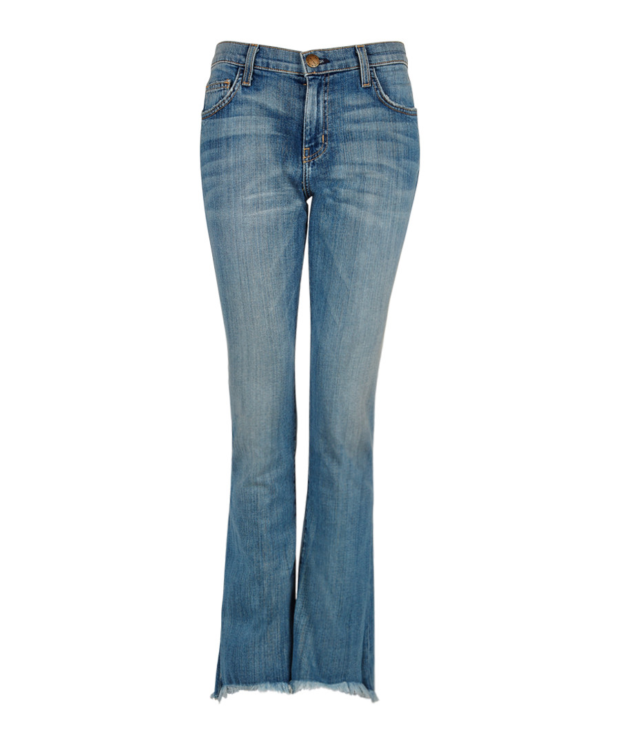The Cropped mid-wash flared jeans Sale - Current Elliott
