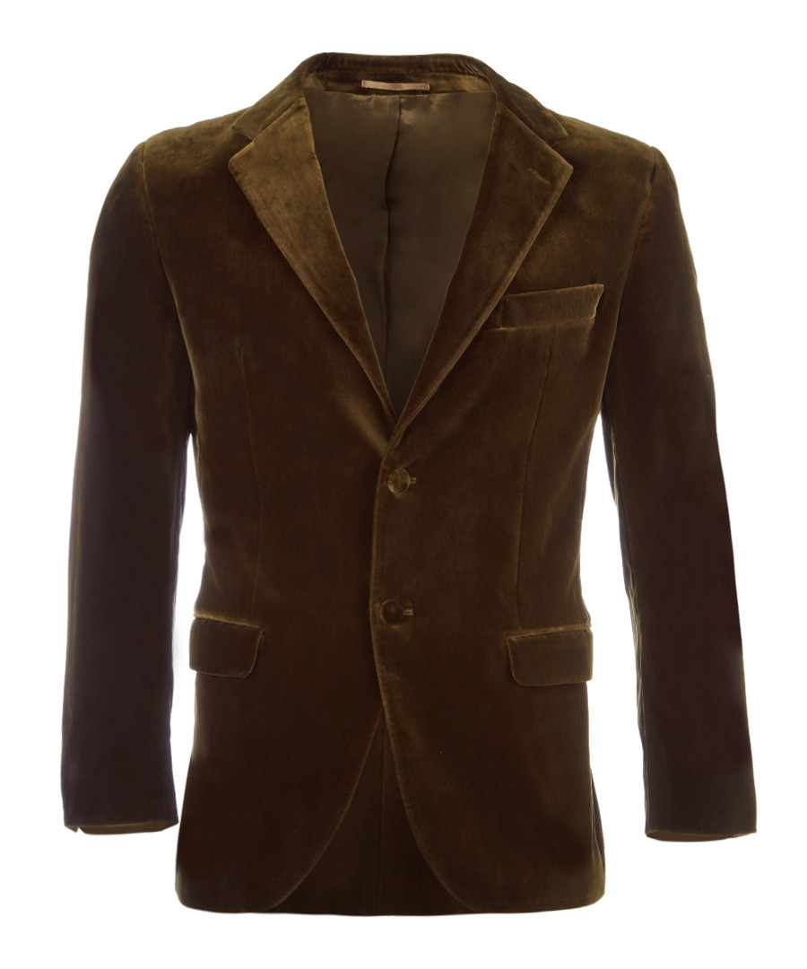 Olive velveteen jacket Sale - hackett