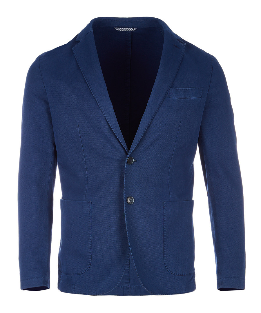 Blue cotton jacket Sale - hackett