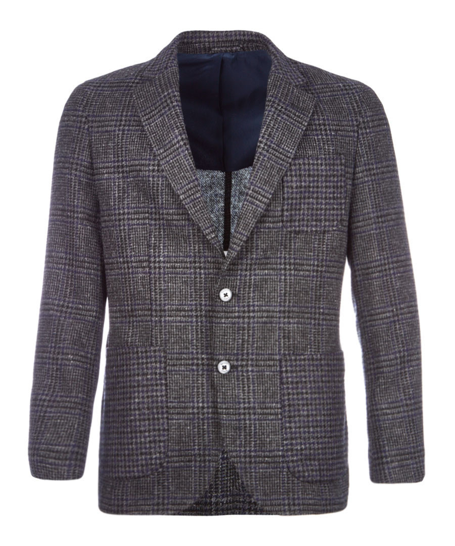 Glen check pure wool jacket Sale - hackett