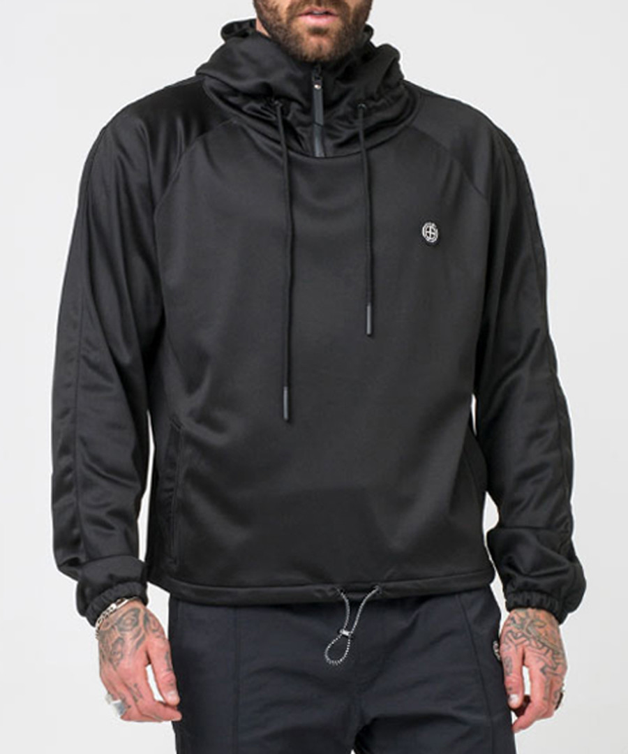 Hawk black high neck hoodie Sale - religion
