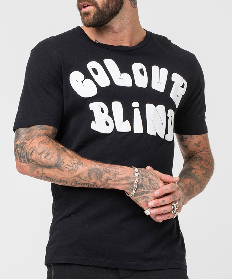 Blind black pure cotton T-shirt Sale - religion