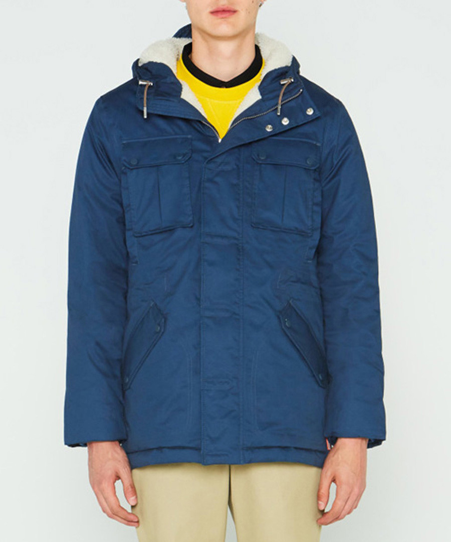 Men's navy pure cotton insulated anorak Sale - Hunter