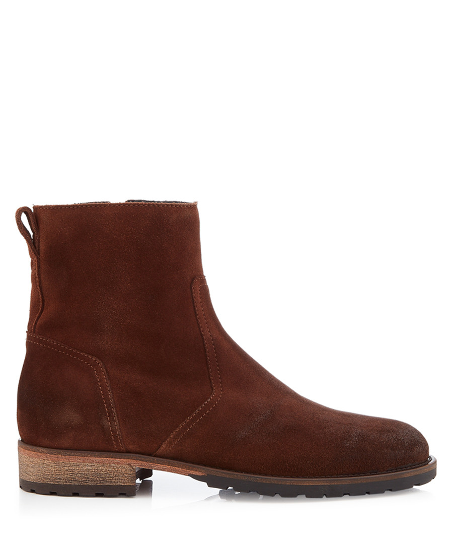 Attwell oak brown leather ankle boots Sale - belstaff