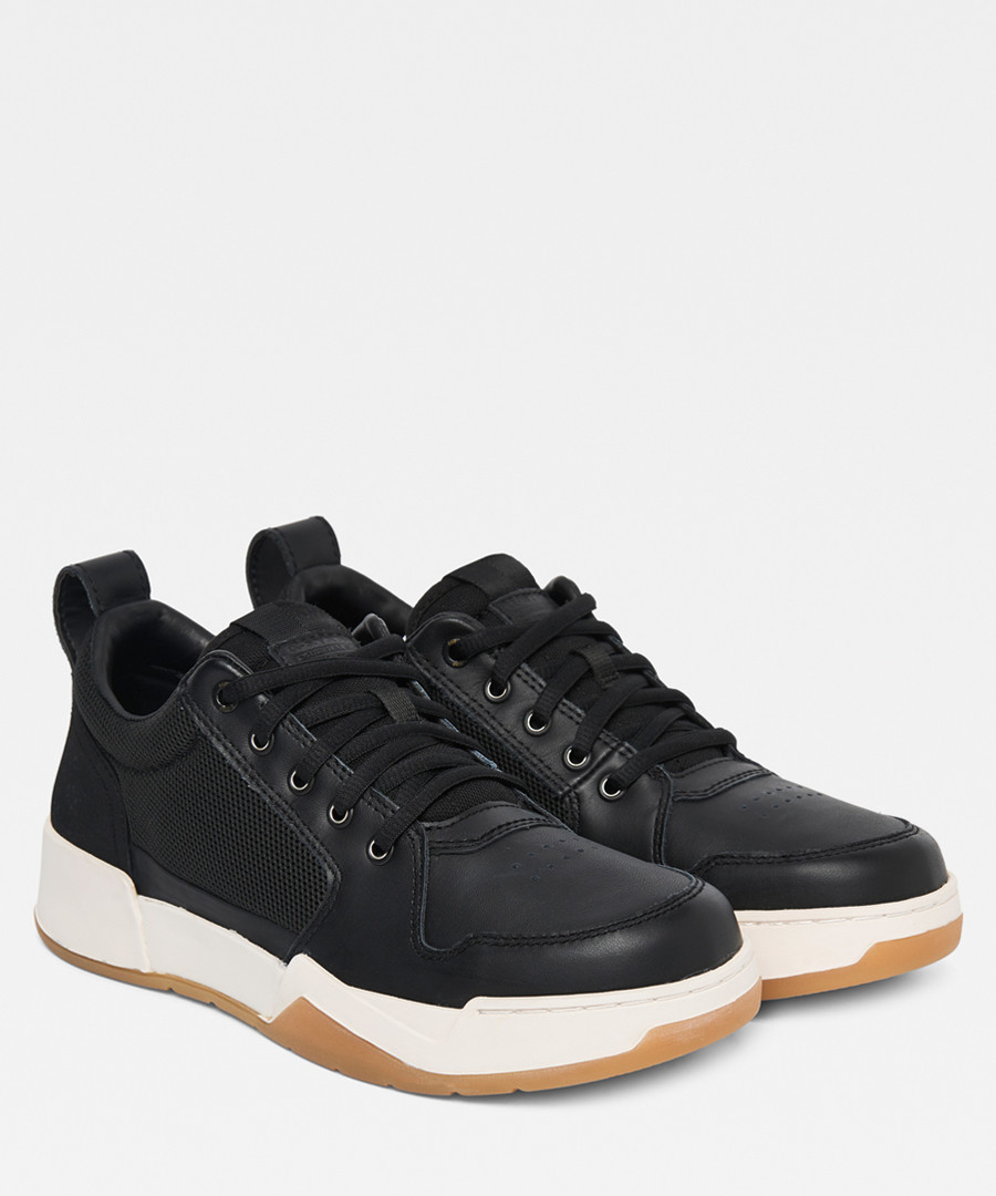 Rackam black low-top lace-up sneakers Sale - g-star
