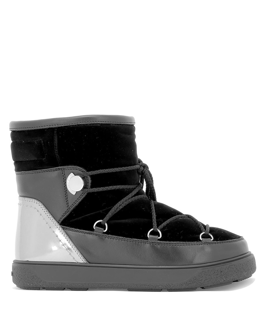 Stephanie black velvet ankle boots Sale - moncler