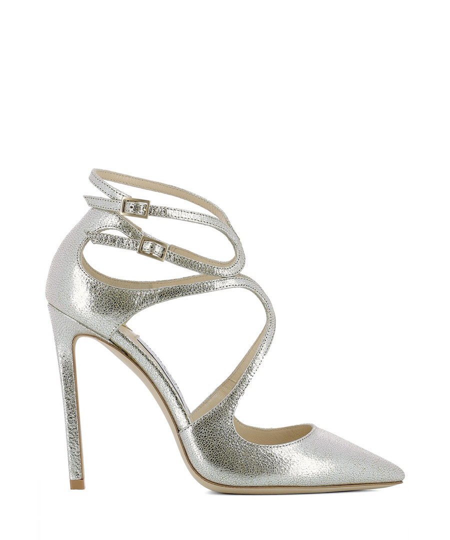 Lancer 110 gold leather stiletto heels Sale - jimmy choo