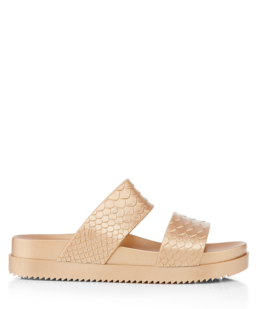 Melissa Cosmic Python gold strap Sandals Sale - melissa shoes