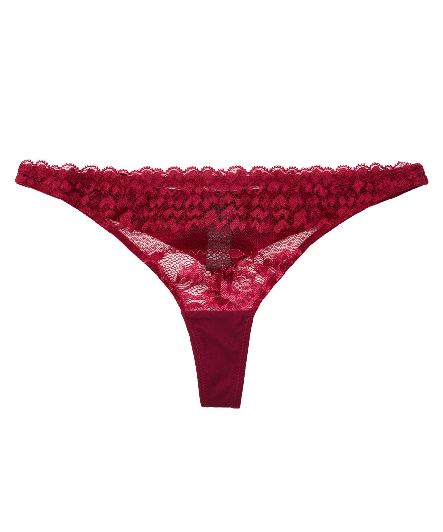 delilah dances wine thong briefs Sale - heidi klum