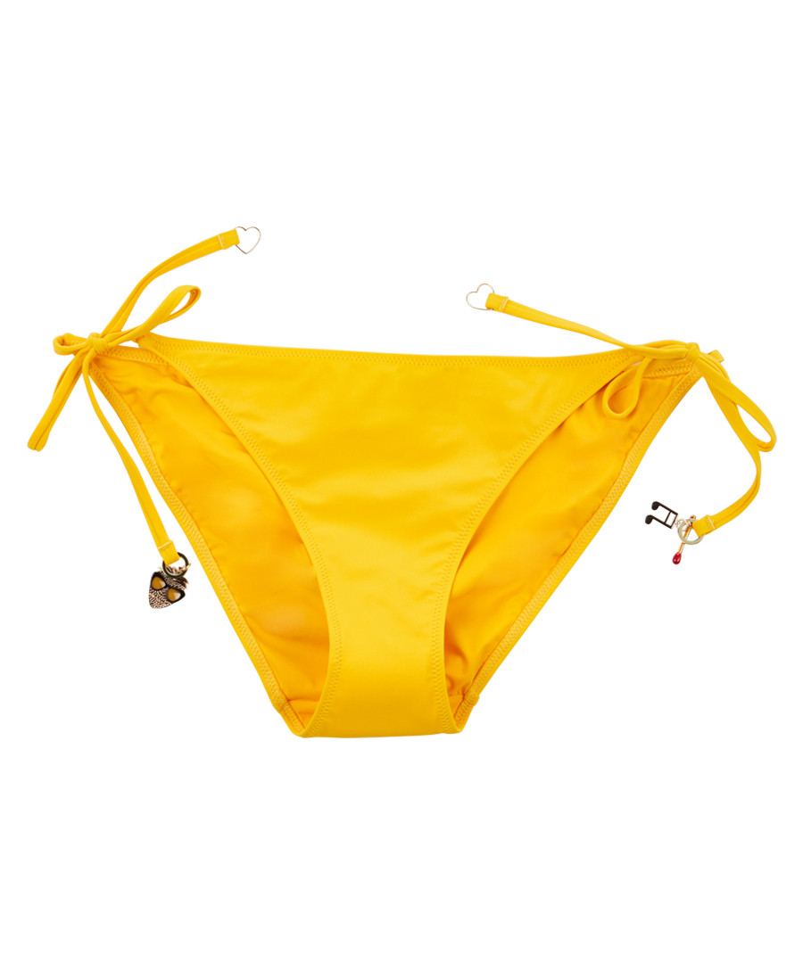 Embellished yellow tie bikini briefs Sale - stella mccartney