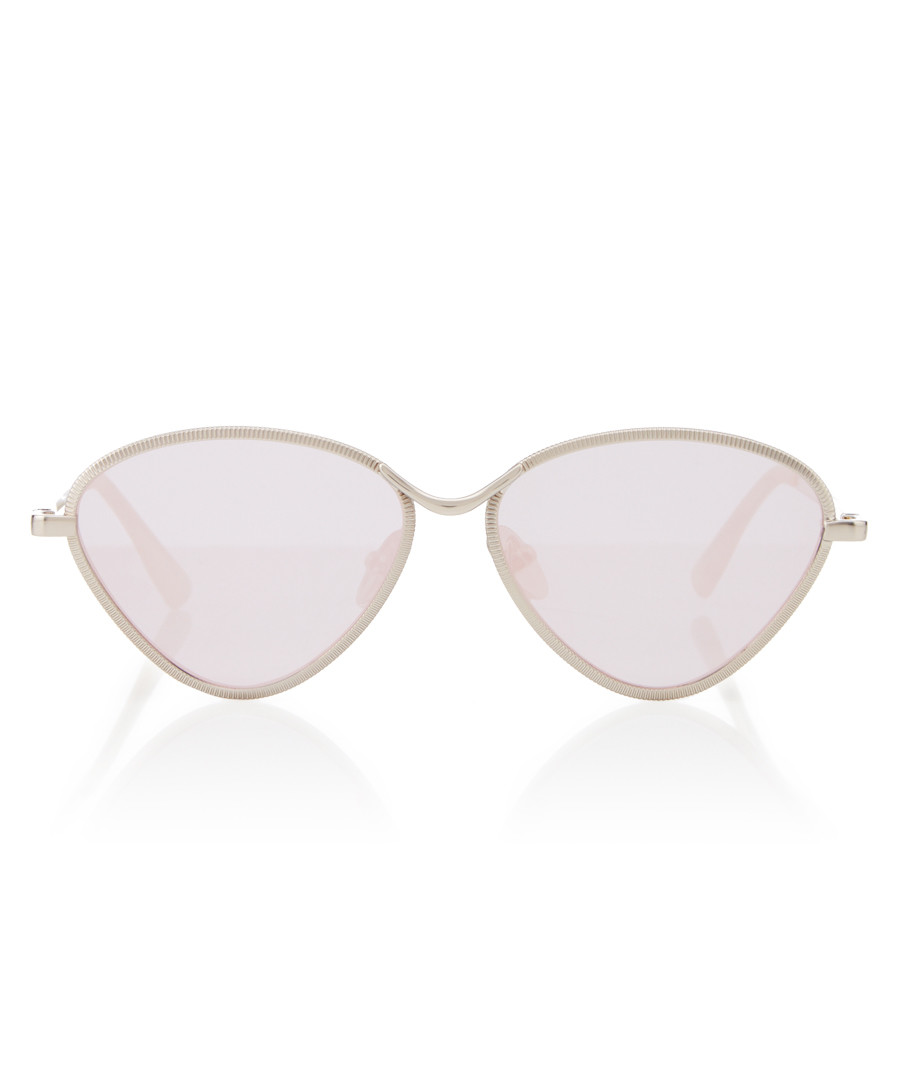Bazaar silver-tone triangle Sunglasses Sale - le specs