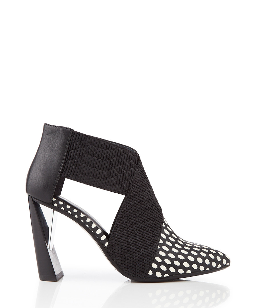 Zinc monochrome cut-out heels Sale - United Nude