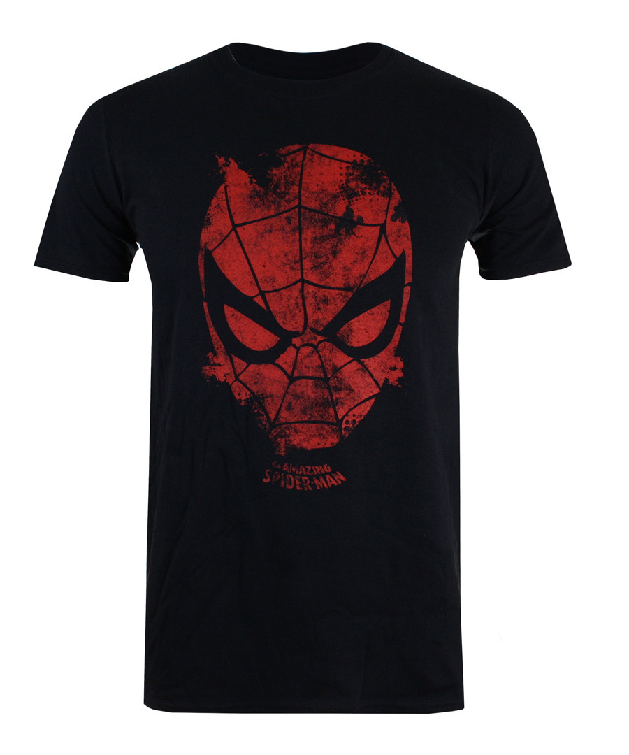 Men's Spiderman black T-shirt Sale - marvel