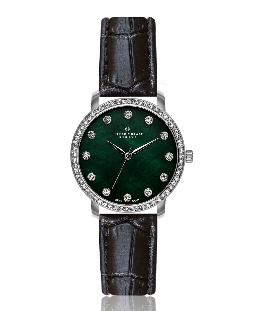 Mont Gele green mother-of-pearl watch Sale - frederic graff