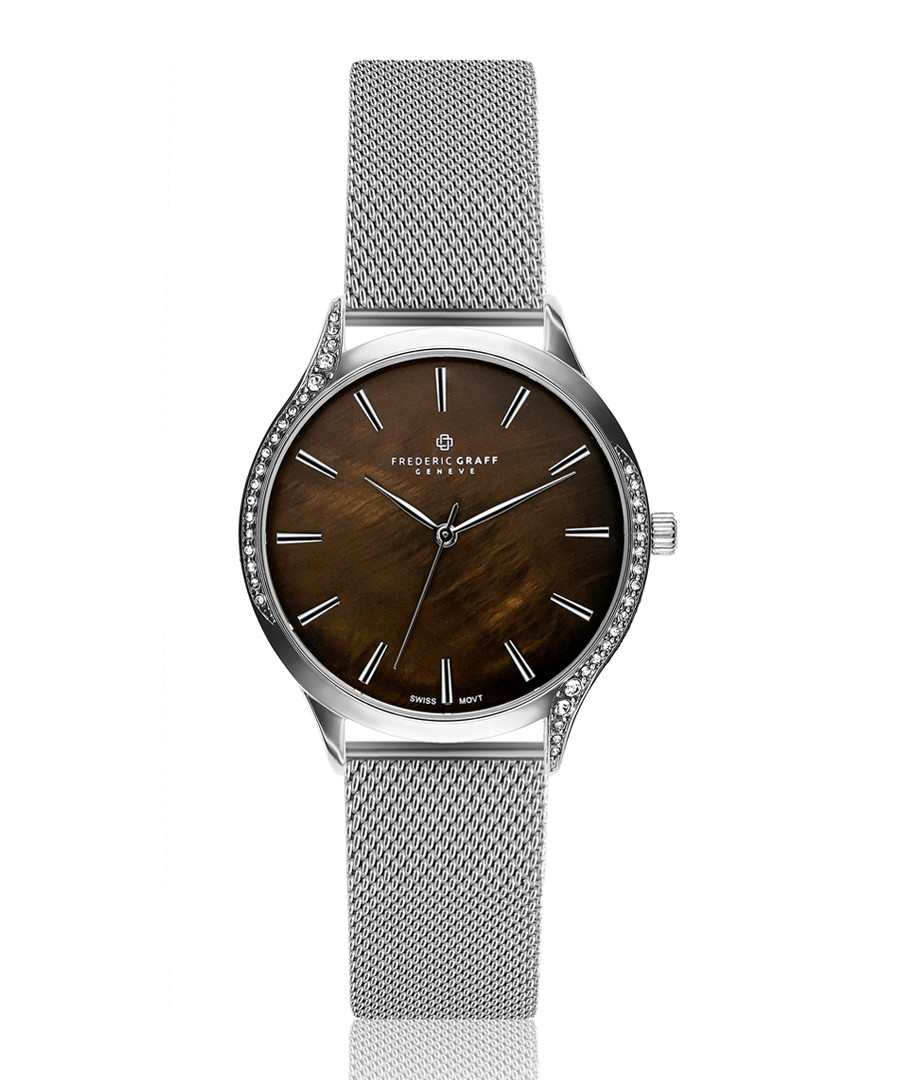 Basodino chocolate mother-of-pearl watch Sale - frederic graff