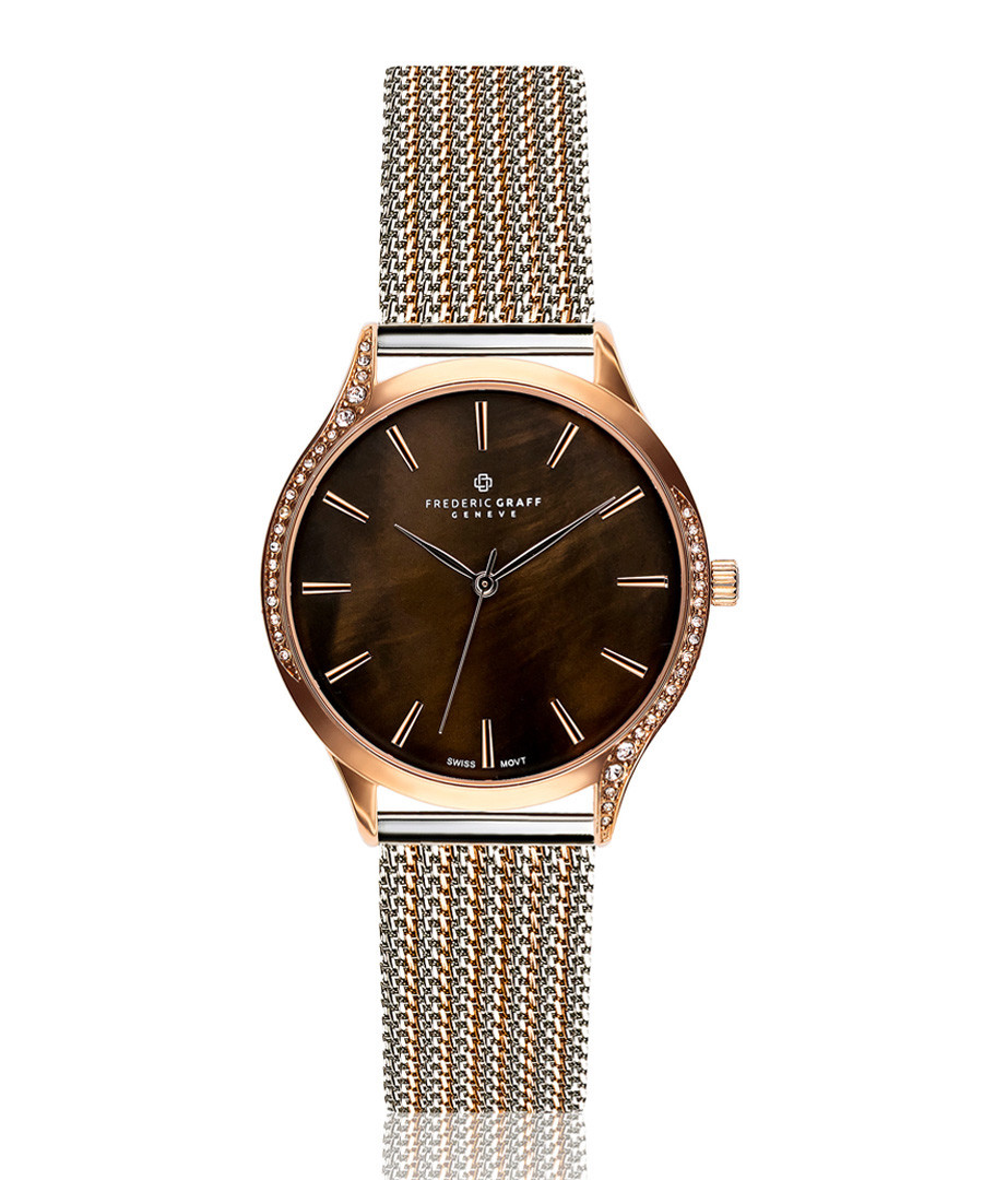 Basodino chocolate mother-of-pearl watch Sale - frederic graff