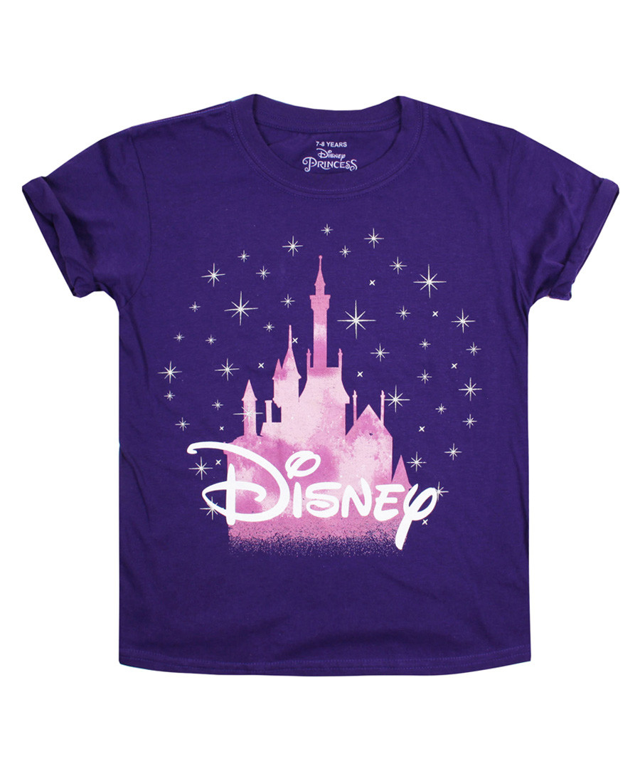 Girls' Purple cotton castle T-shirt Sale - disney