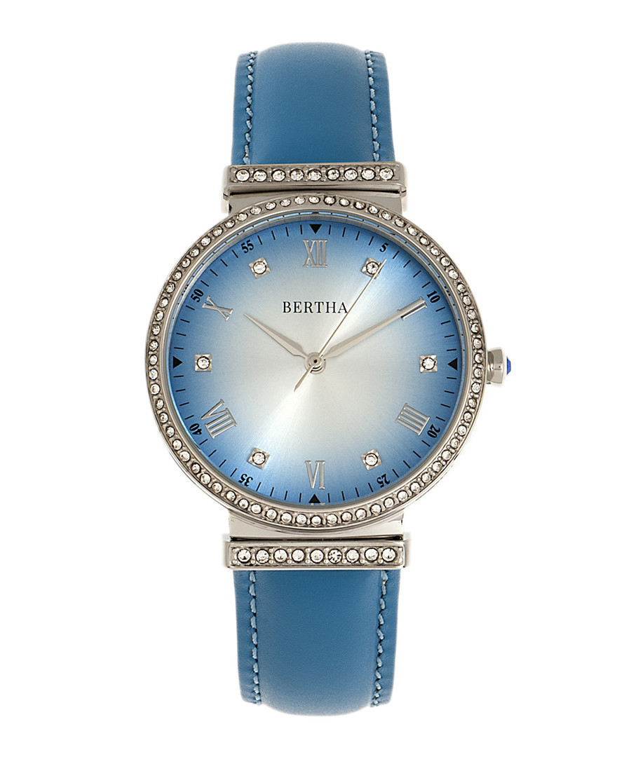 Allison blue leather watch Sale - bertha