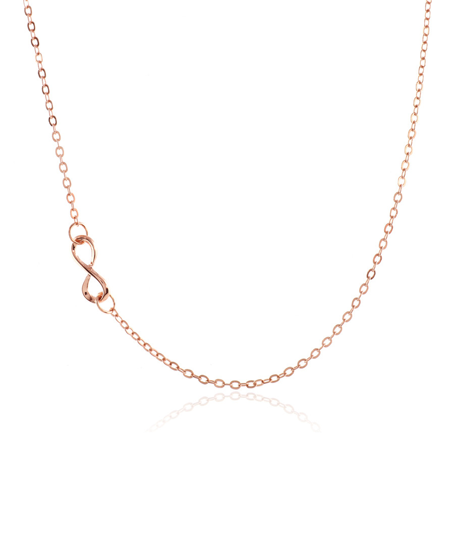 Infinity rose gold-plated necklace Sale - fleur envy gaia