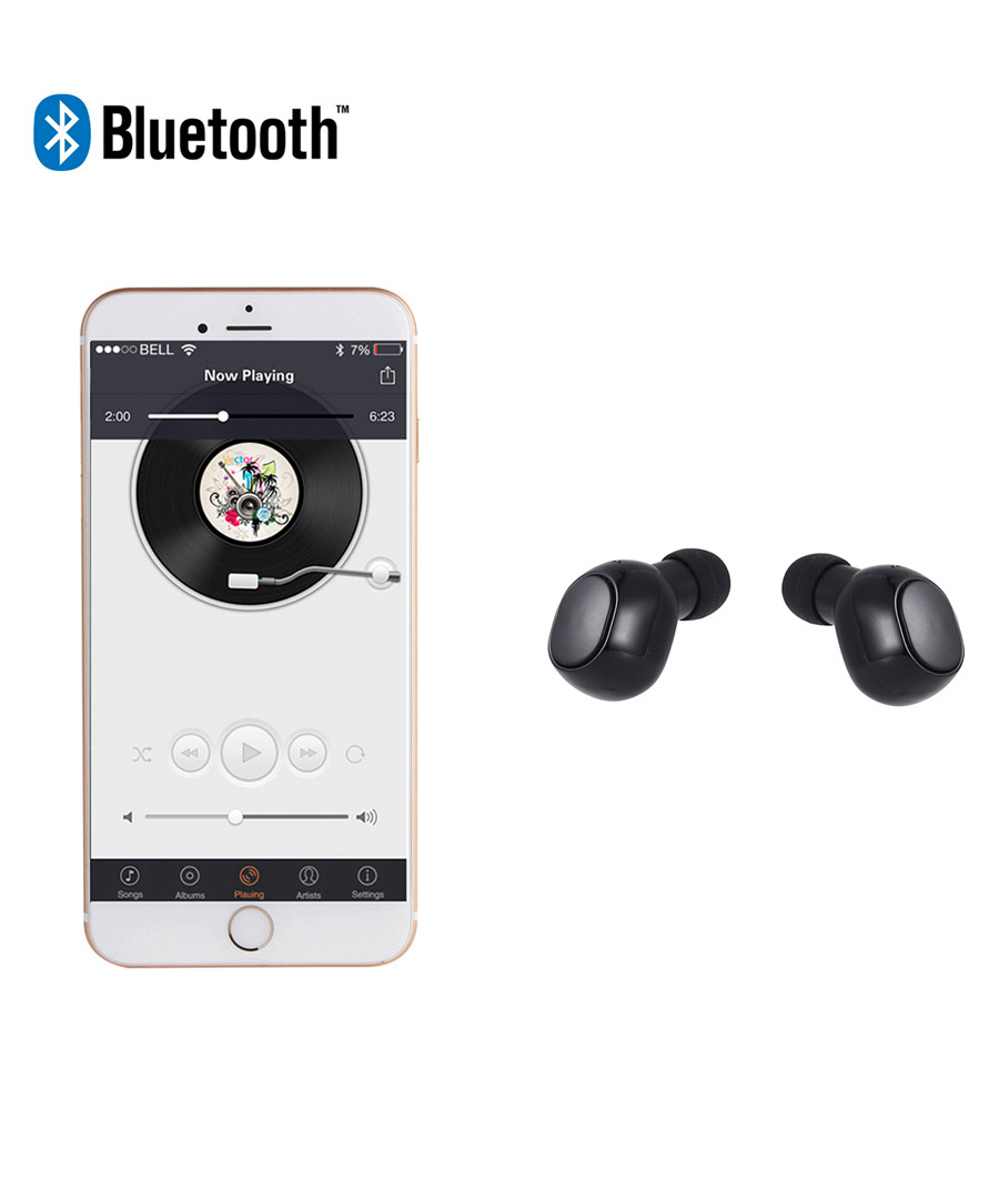 TWS16 black Bluetooth earphones & dock Sale - Inki