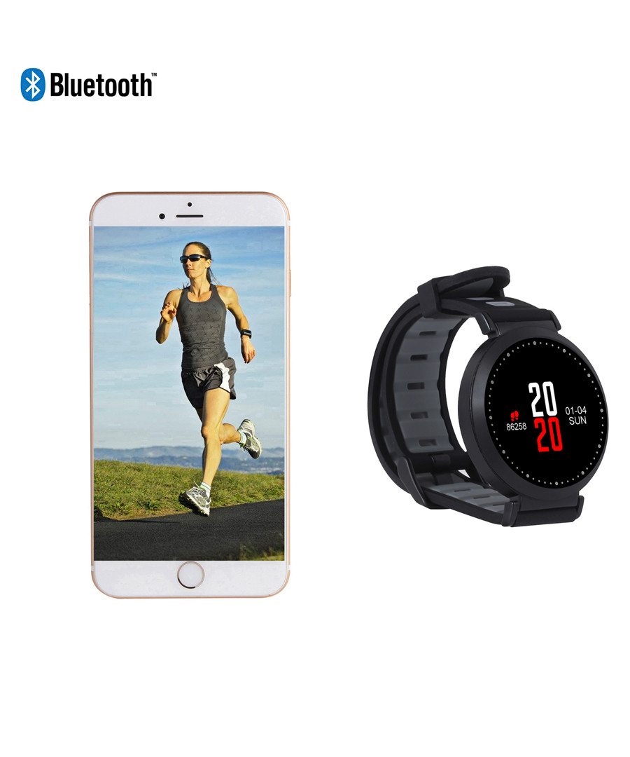 Black round Bluetooth smartwatch Sale - Inki