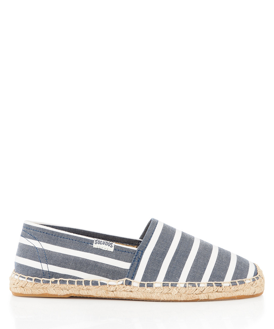 navy & white espadrilles Sale - SOLUDOS