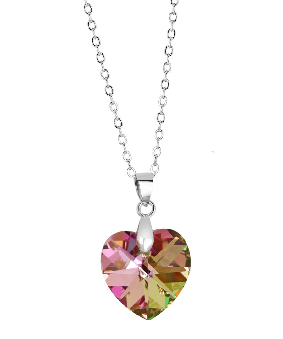 Kaleidoscopic crystal heart pendant Sale - orcea