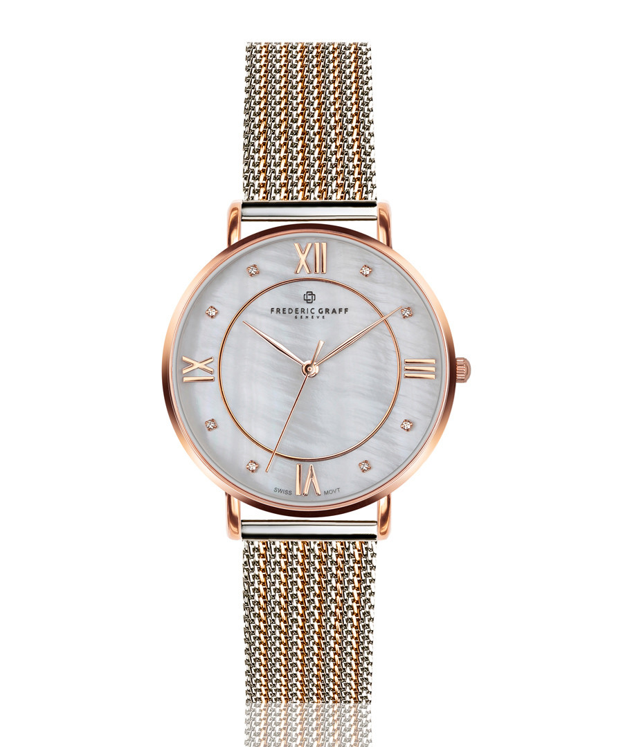 Liskamm dual-tone steel mesh watch Sale - frederic graff