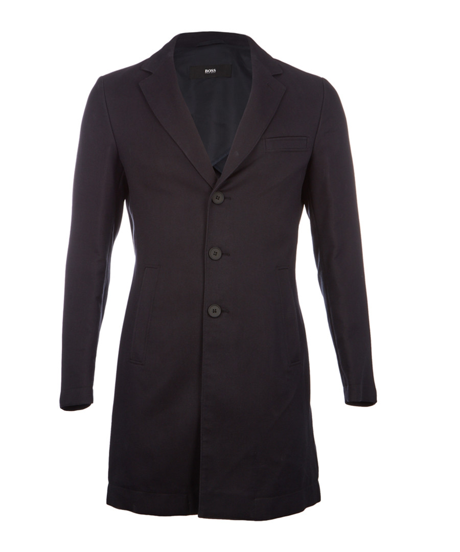 Steven midnight cotton blend greatcoat Sale - hugo boss