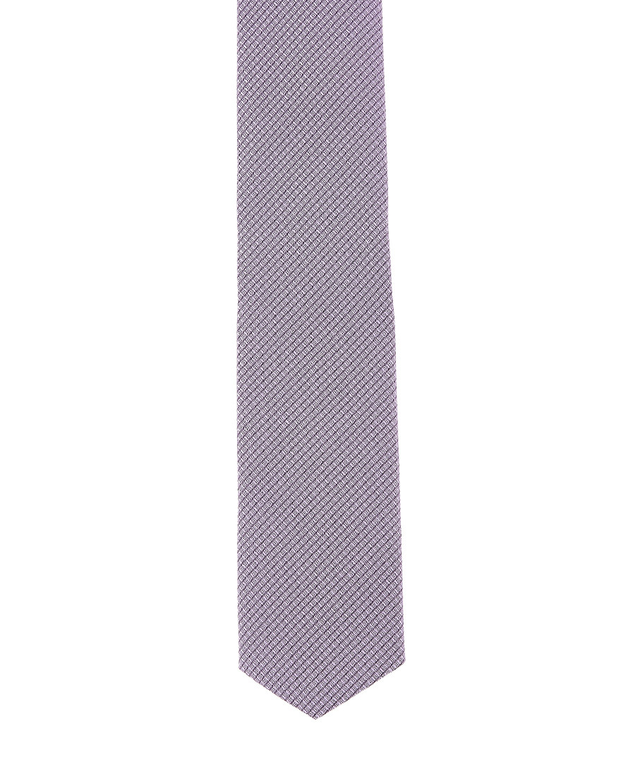 Lavender check pure silk tie Sale - hugo boss