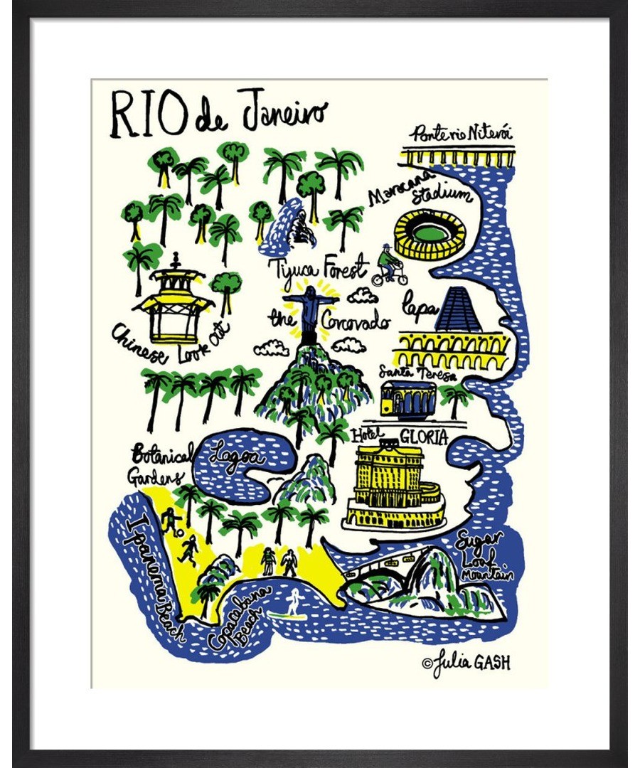Rio De Janeiro Cityscape by Julia Gash Sale - Julia Gash