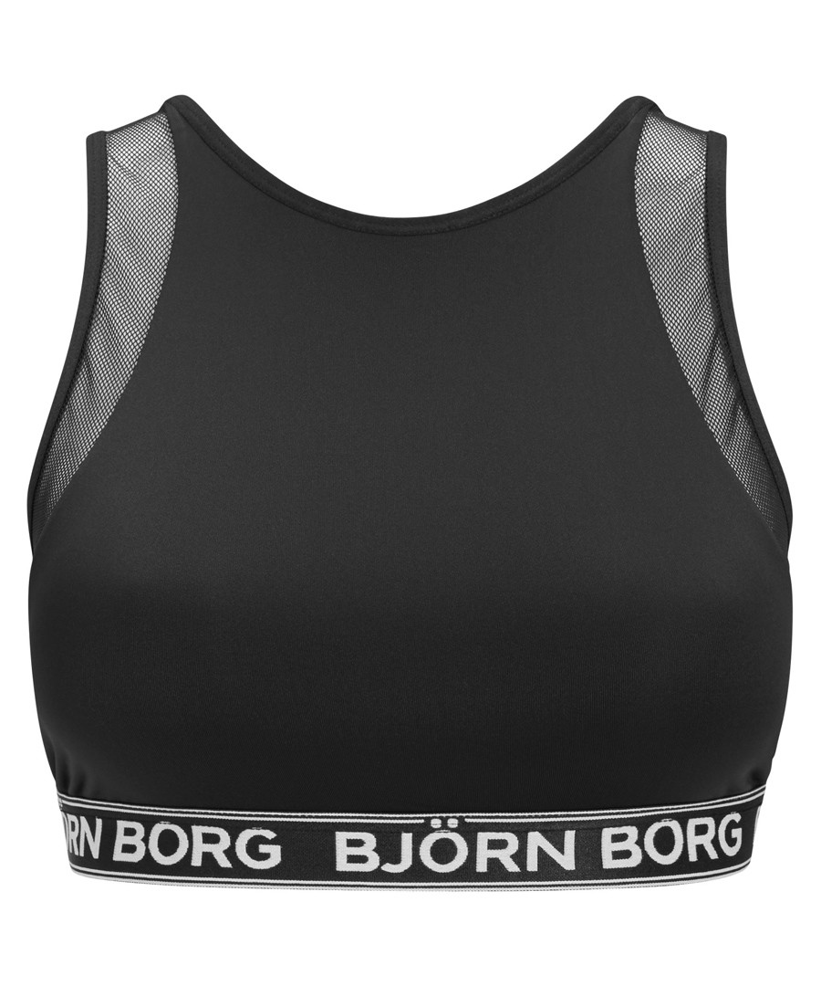 Women's black mesh sports bra Sale - bjorn borg