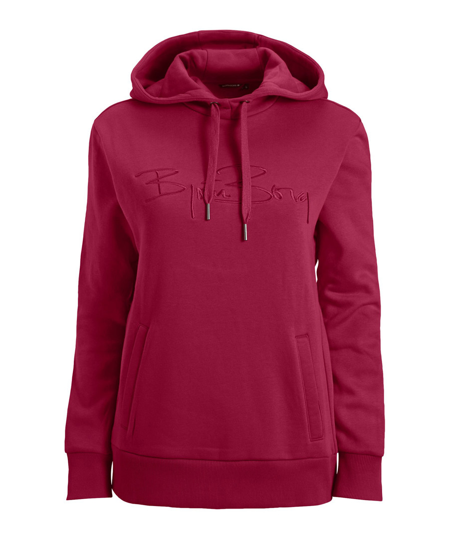 Berry cotton blend hoodie Sale - bjorn borg