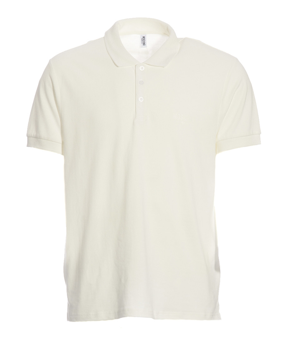 White pure cotton piqué polo shirt Sale - moschino