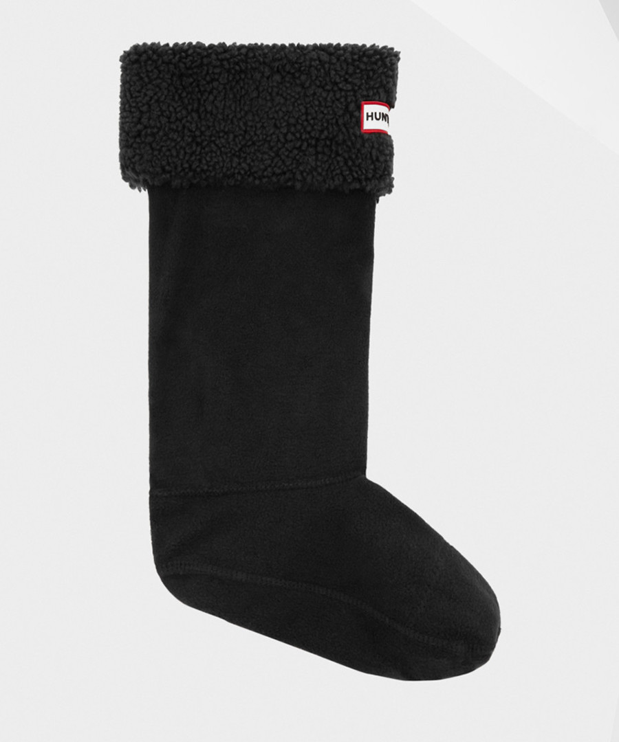 Sheepy black fleece welly socks Sale - Hunter