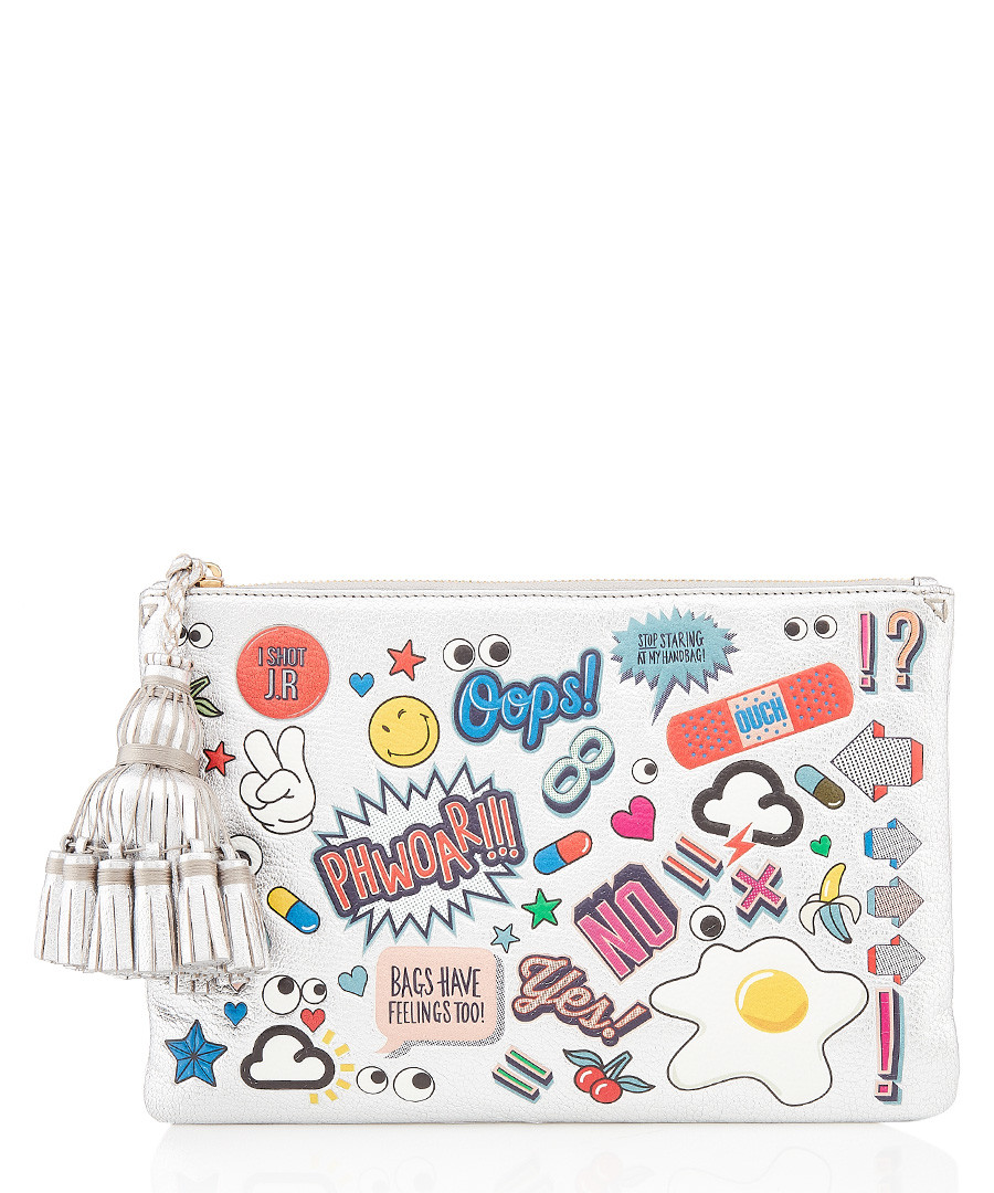 Georgiana All Over Wink silver purse Sale - anya hindmarch