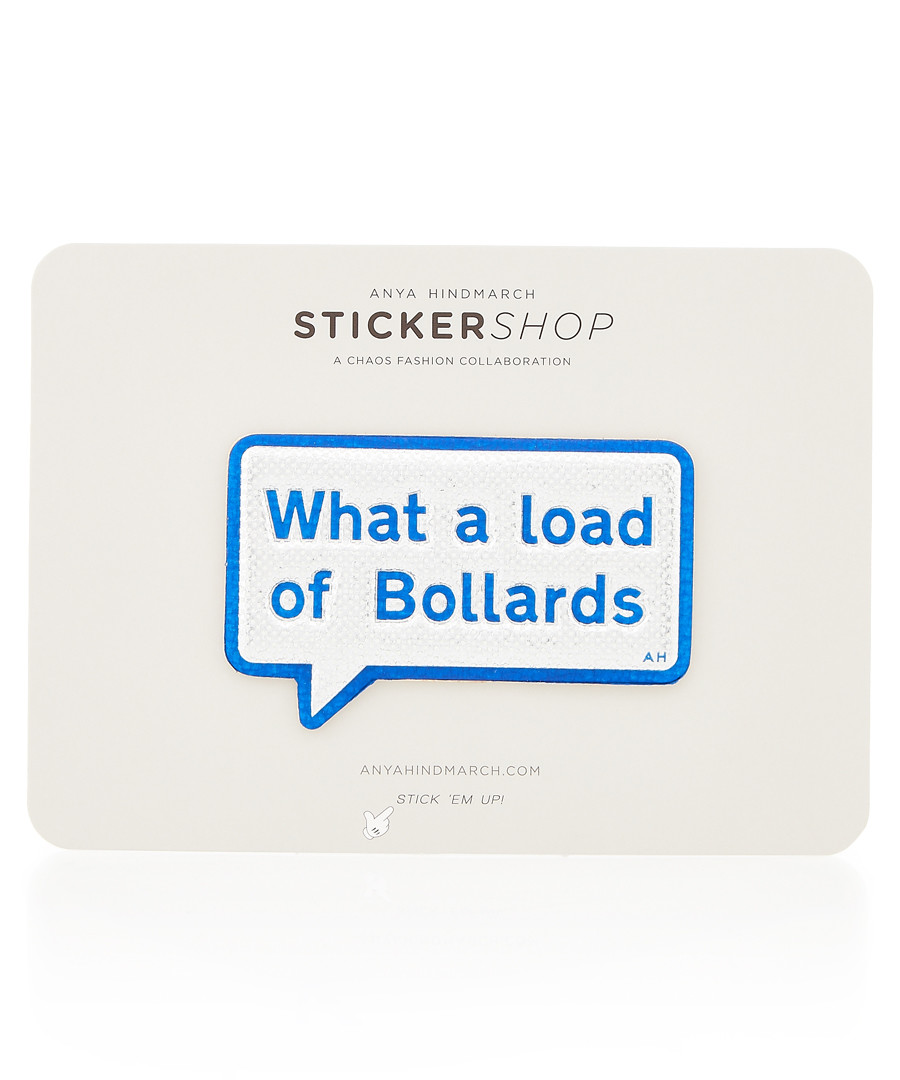 Bollards silver leather sticker Sale - anya hindmarch