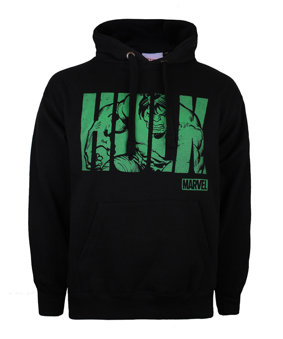 HULK black cotton blend hoodie Sale - marvel