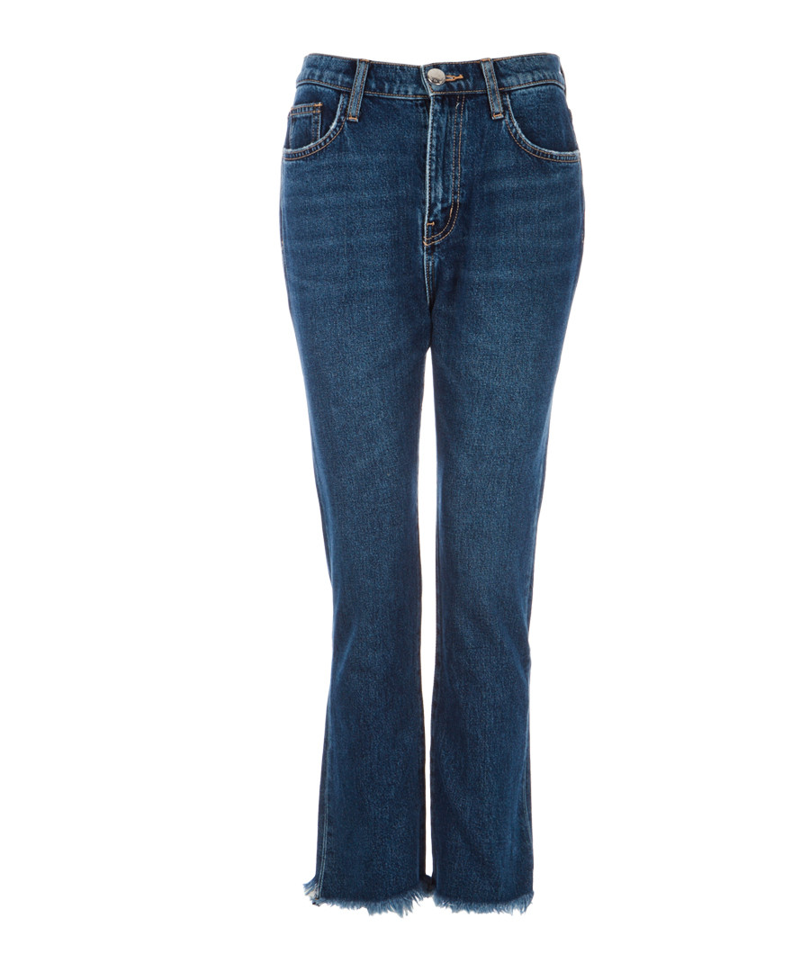 The High Waist blue kick cropped jeans Sale - Current Elliott