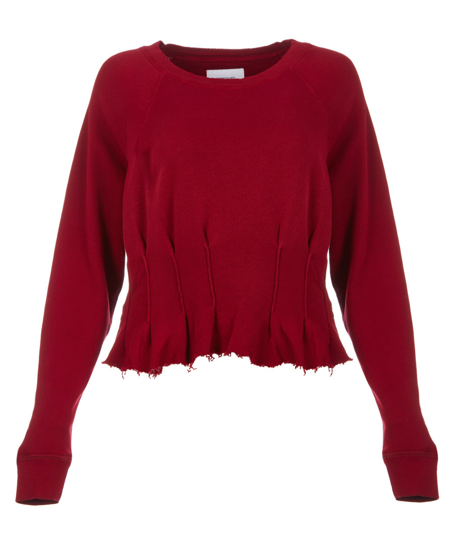 The Pintucked red jumper Sale - current elliot